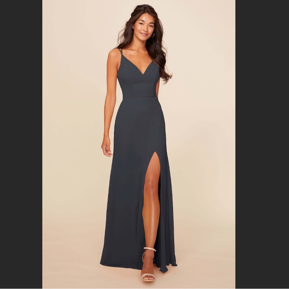 Dear Cleo Kinsley Bridesmaid Dress in Graphite